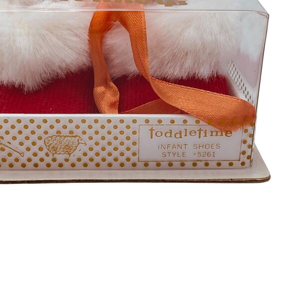 1970's Santa Baby "Boots with the Fur" Vintage Infant Shoes - Picture 4 of 9